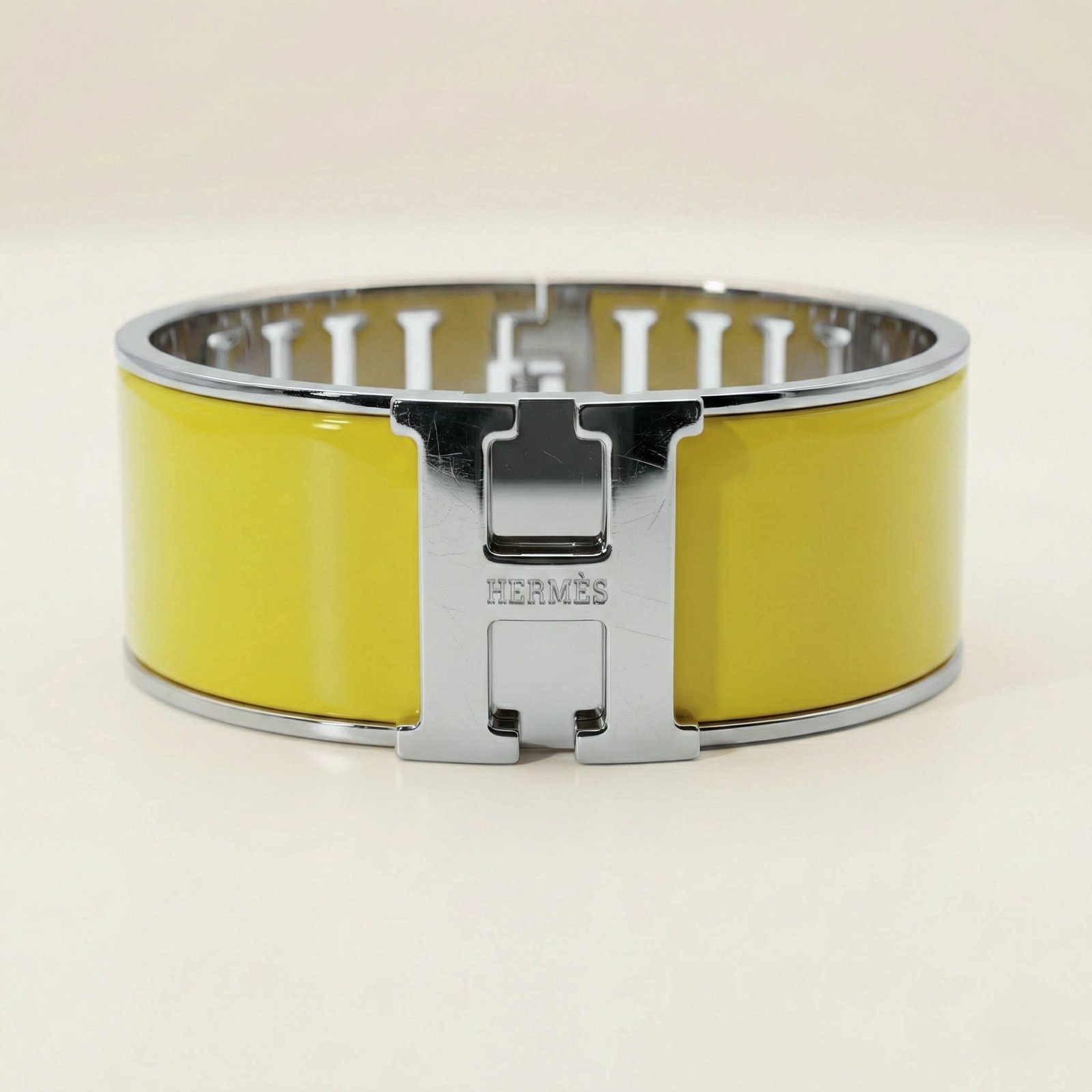 Hermès Clic Clac H Bracelet – Silver Tone - Image 6